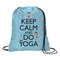 Keep Calm & Do Yoga Drawstring Backpack