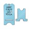Keep Calm & Do Yoga Stylized Phone Stand - Front & Back - Large