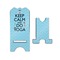 Keep Calm & Do Yoga Stylized Phone Stand - Front & Back - Small