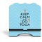 Keep Calm & Do Yoga Stylized Tablet Stand - Front without iPad