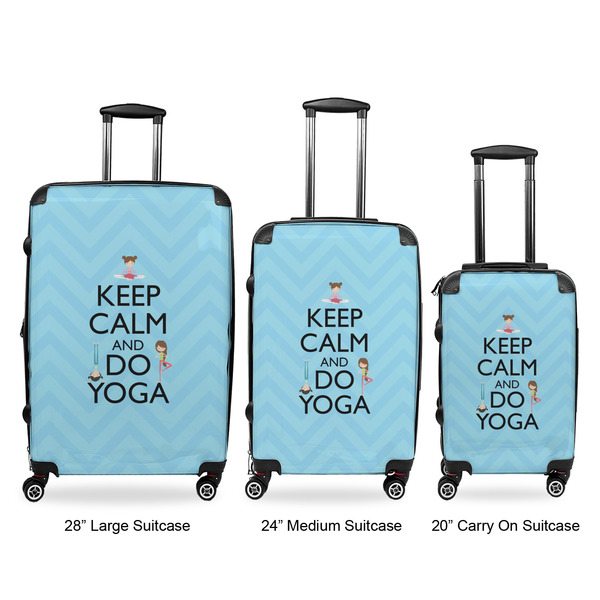 Keep Calm & Do Yoga Suitcase Set 1 - APPROVAL