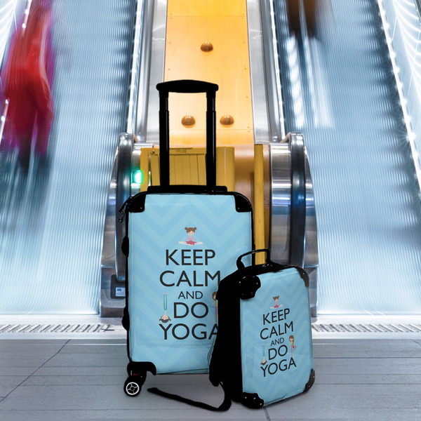 Keep Calm & Do Yoga Suitcase Set 4 - IN CONTEXT