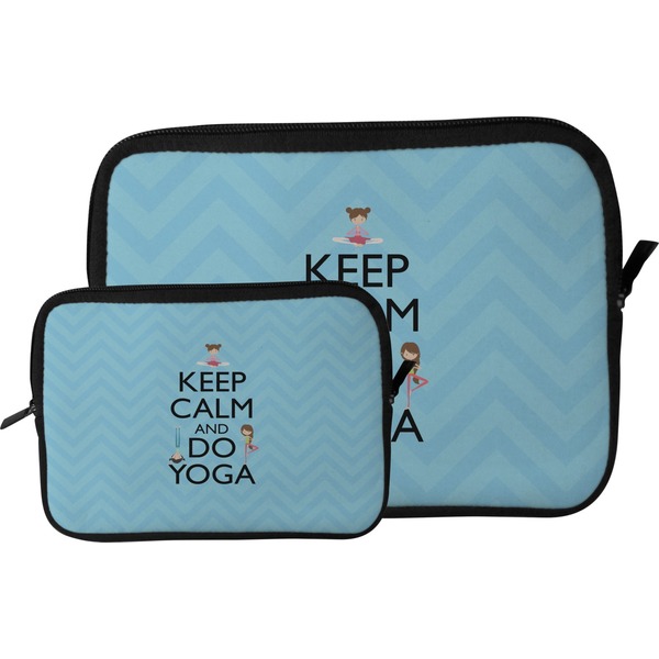 Keep Calm & Do Yoga Tablet Sleeve (Size Comparison)