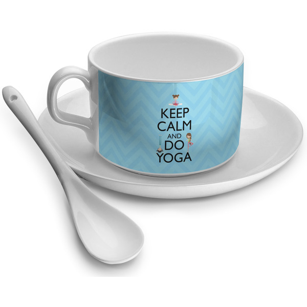 Custom Keep Calm & Do Yoga Tea Cup - Single
