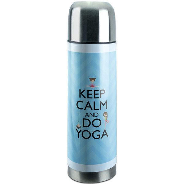 Custom Keep Calm & Do Yoga Stainless Steel Thermos