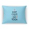 Keep Calm & Do Yoga Throw Pillow (Rectangular - 12x16)