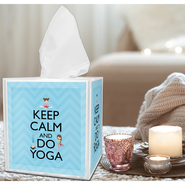 Keep Calm & Do Yoga Tissue Box - LIFESTYLE