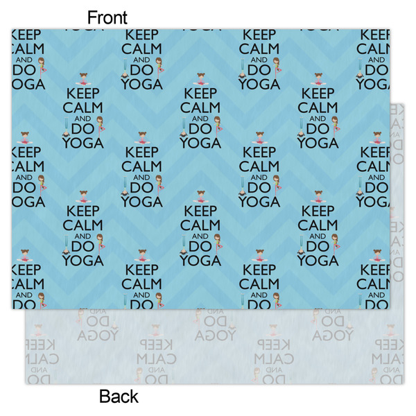 Keep Calm & Do Yoga Tissue Paper - Heavyweight - Large - Front & Back