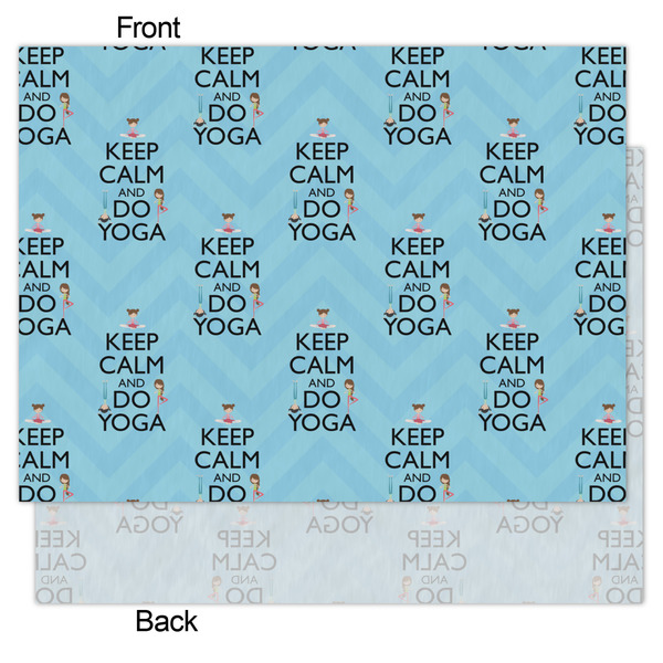 Keep Calm & Do Yoga Tissue Paper - Heavyweight - Medium - Front & Back