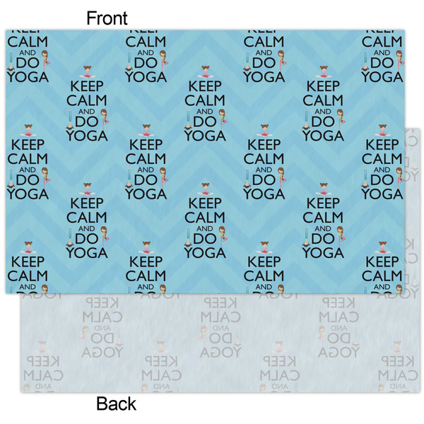 Keep Calm & Do Yoga Tissue Paper - Heavyweight - XL - Front & Back