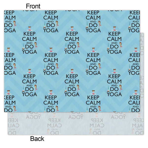 Keep Calm & Do Yoga Tissue Paper - Lightweight - Medium - Front & Back