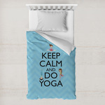 Keep Calm & Do Yoga Toddler Duvet Cover