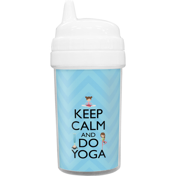 Custom Keep Calm & Do Yoga Toddler Sippy Cup
