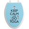 Keep Calm & Do Yoga Toilet Seat Decal (Personalized)