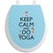 Keep Calm & Do Yoga Toilet Seat Decal (Personalized)