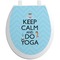 Keep Calm & Do Yoga Toilet Seat Decal - Round