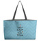 Keep Calm & Do Yoga Tote w/Black Handles - Front View