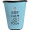 Keep Calm & Do Yoga Waste Basket (Black)