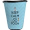 Keep Calm & Do Yoga Waste Basket - Double Sided (Black)