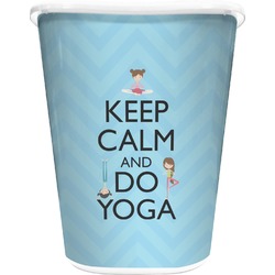 Keep Calm & Do Yoga Waste Basket