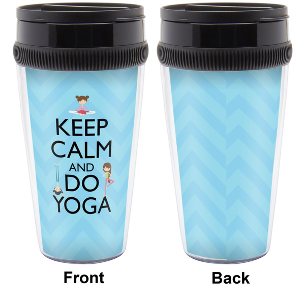 Keep Calm & Do Yoga Travel Mug Approval (Personalized)