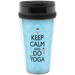 Keep Calm & Do Yoga Acrylic Travel Mug without Handle