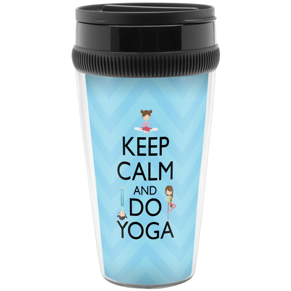 Custom Keep Calm & Do Yoga Acrylic Travel Mug without Handle
