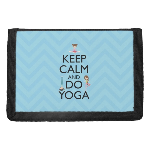 Custom Keep Calm & Do Yoga Trifold Wallet