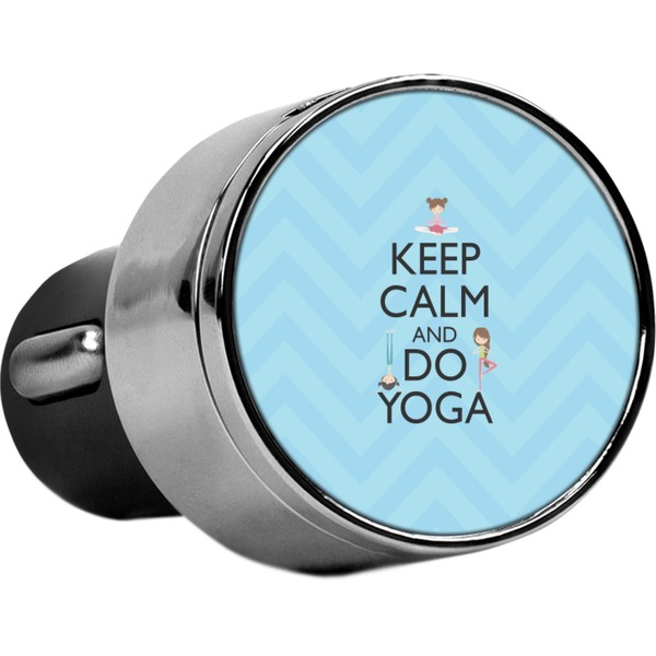 Custom Keep Calm & Do Yoga USB Car Charger