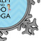 Keep Calm & Do Yoga Vintage Snowflake - Detail