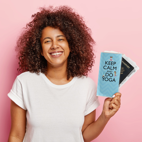 Keep Calm & Do Yoga Vinyl Document Holder - LIFESTYLE