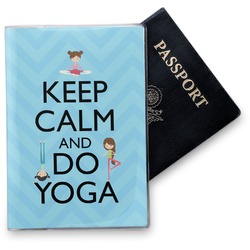 Keep Calm & Do Yoga Vinyl Passport Holder