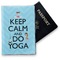 Keep Calm & Do Yoga Vinyl Passport Holder - Front
