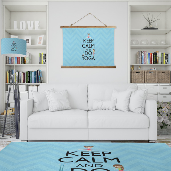 Keep Calm & Do Yoga Wall Hanging Tapestry - IN CONTEXT