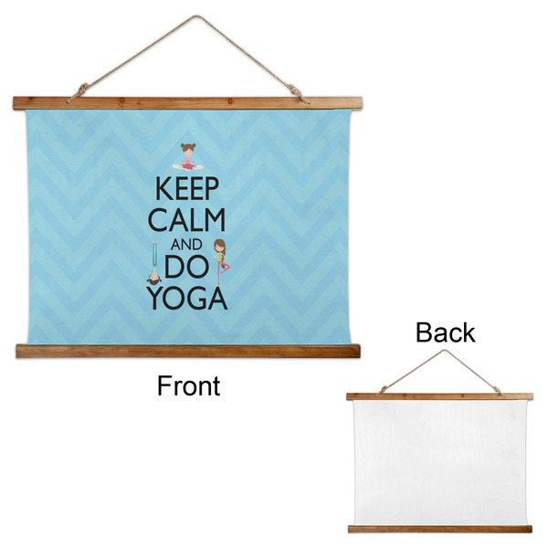 Keep Calm & Do Yoga Wall Hanging Tapestry - Landscape - APPROVAL