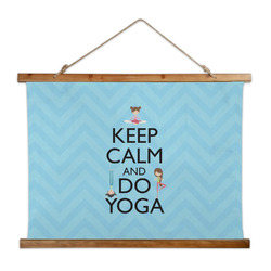 Keep Calm & Do Yoga Wall Hanging Tapestry - Wide