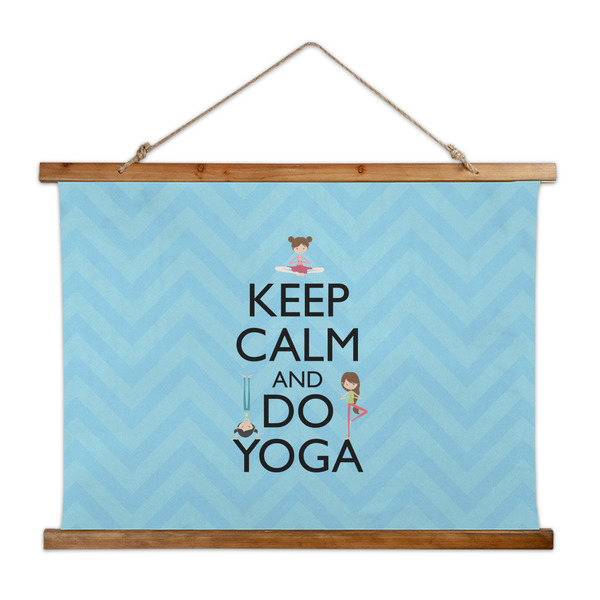 Custom Keep Calm & Do Yoga Wall Hanging Tapestry - Wide