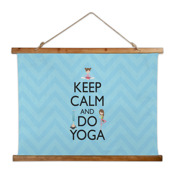 Custom Keep Calm & Do Yoga Wall Hanging Tapestry - Wide