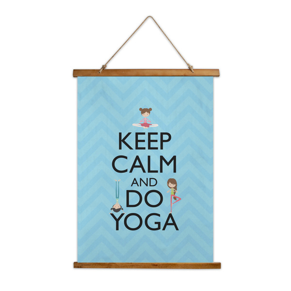 Custom Keep Calm & Do Yoga Wall Hanging Tapestry - Tall