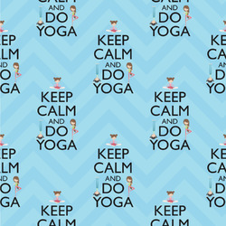 Keep Calm & Do Yoga Wallpaper & Surface Covering (Water Activated 24"x 24" Sample)