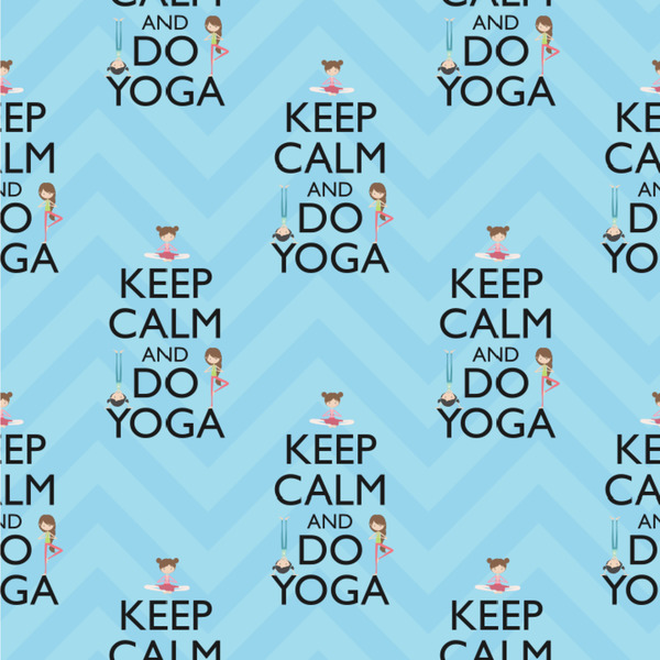 Custom Keep Calm & Do Yoga Wallpaper & Surface Covering (Water Activated 24"x 24" Sample)