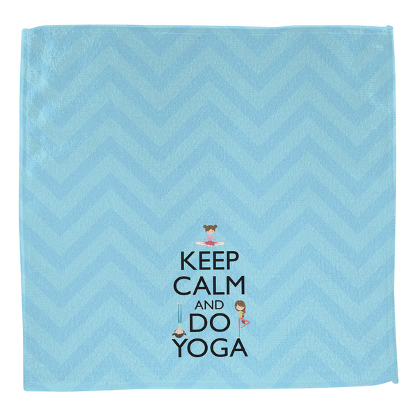 Keep Calm & Do Yoga Washcloth - Front - No Soap