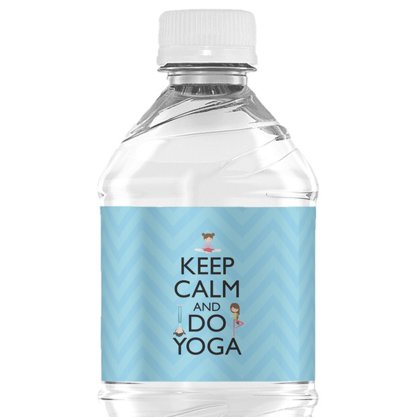 Custom Keep Calm & Do Yoga Water Bottle Labels - Custom Sized