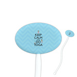 Keep Calm & Do Yoga Oval Plastic Stir Sticks