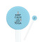 Keep Calm & Do Yoga Round Plastic Stir Sticks