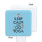 Keep Calm & Do Yoga White Plastic Stir Stick - Single Sided - Square - Approval