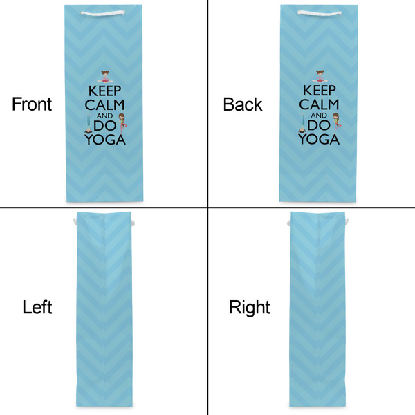 Keep Calm & Do Yoga Wine Gift Bag - Gloss - Approval