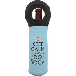Keep Calm & Do Yoga Wine Tote Bag