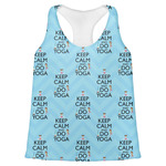 Keep Calm & Do Yoga Womens Racerback Tank Top - X Small