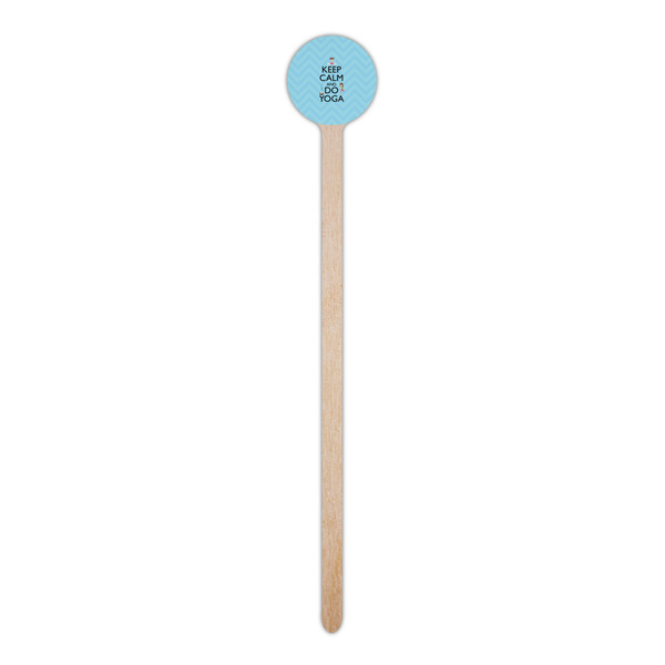 Keep Calm & Do Yoga Wooden 6" Stir Stick - Round - Single Stick